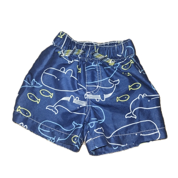 Carter's 6 Months Fish Themed Swim Trunks - Picture 1 of 10